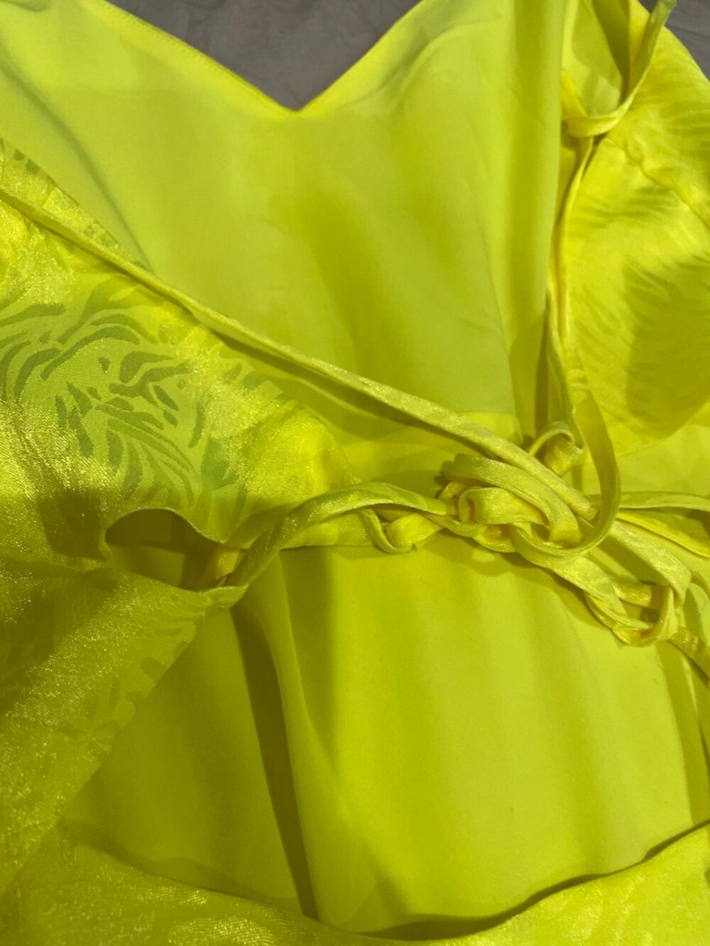 GUESS Neon Yellow Slip Dress (XS) - Picture 5 of 5